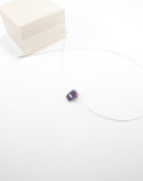 Collier câble d'acier et pendentif Opale Boulder, Sanùk Création, Bayonne