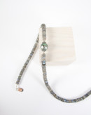 Collier en Labradorite et Perle de Tahiti, Sanùk Création, artisans bijoutiers, Bayonne