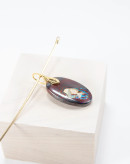Pendentif en Opale Boulder avec bélière argent 925 plaqué or, Sanùk Création, Bayonne, atelier bijouterie