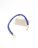 Bracelet en Lapis Lazuli , fermoir en plaqué or, Sanuk création, Bayonne