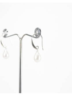 Boucles d'oreilles en perles d'eau douce, Sanuk Création, Bayonne