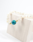 Collier Perles Keshi d'eau douce, Opale des Andes. Sanuk Création. Bayonne