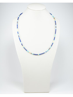 Collier collection épure, Lapis Lazuli et Turquoise, Sanuk création