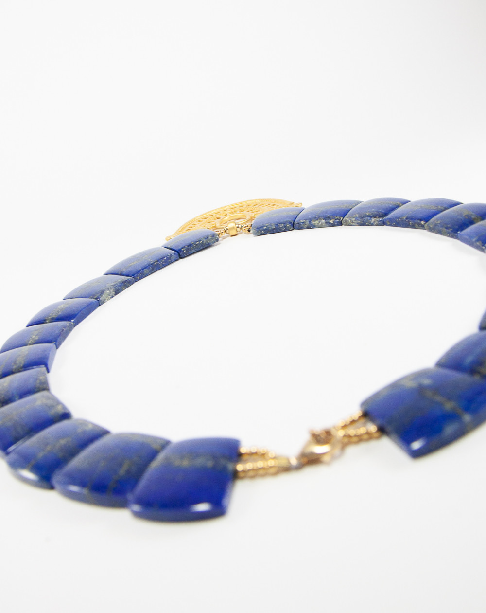 Collier Cléopatre Unik Lapis Lazuli. Sanuk création. Créateurs Français